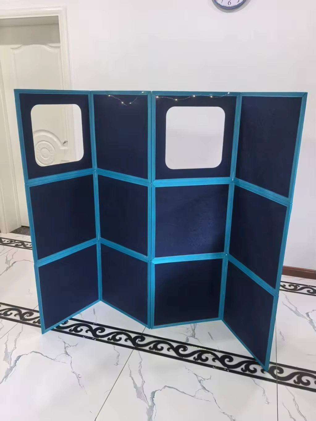 Magnetic-tile build — Cabin Fort