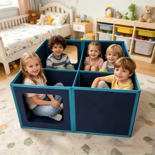 Magnetic-tile build — The Cube Fort