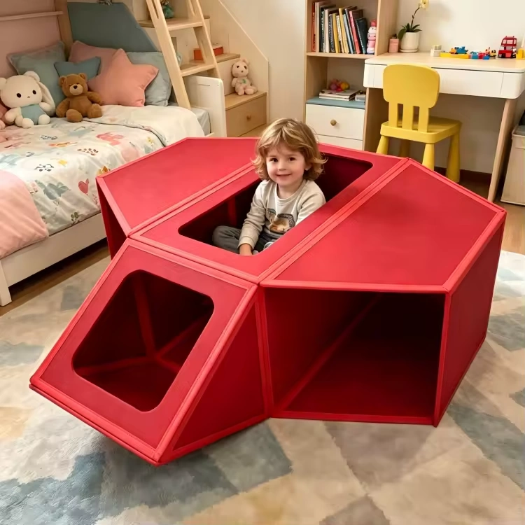 Magnetic-tile build — A Cozy Den