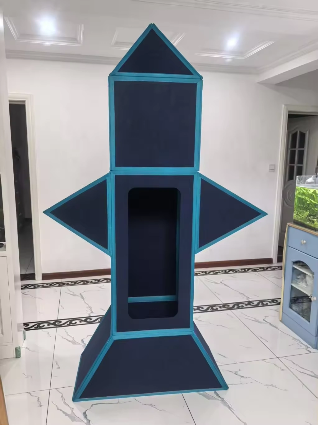 Magnetic-tile build — The Rocket