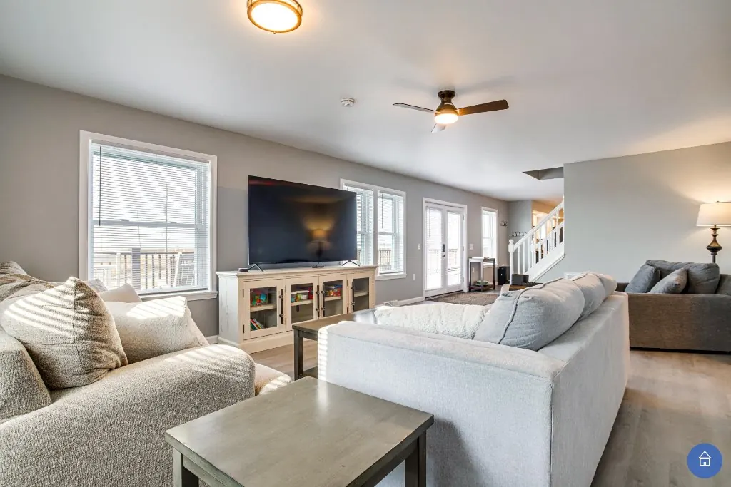 The living room at The Bayside Escape