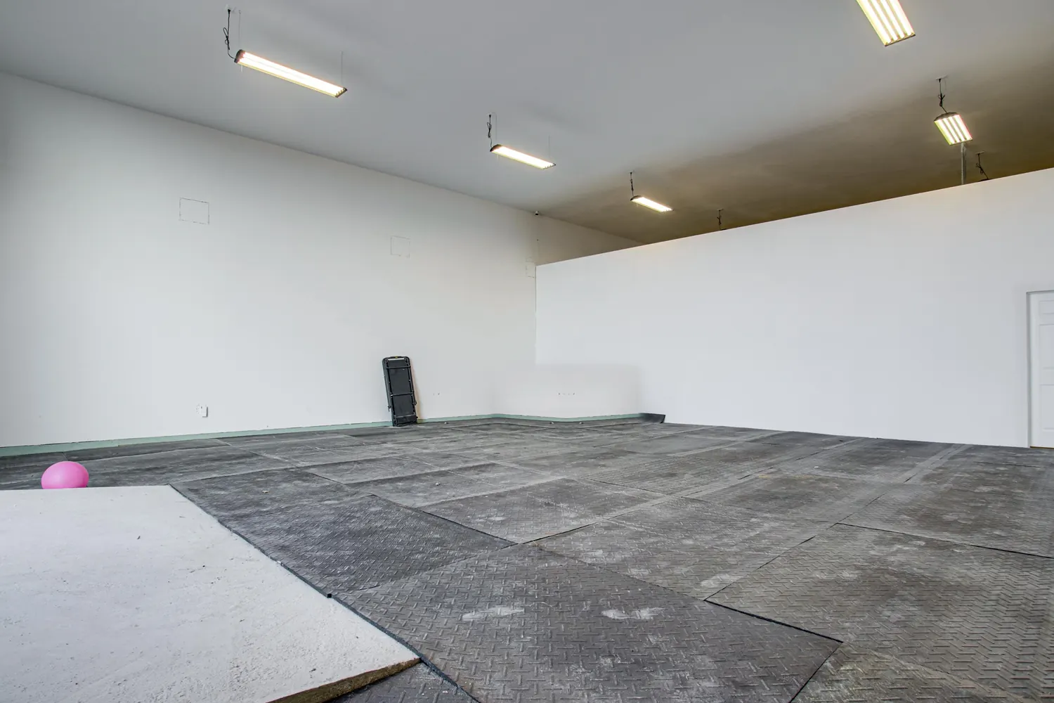 The barn, 1,600 sq ft and empty on purpose