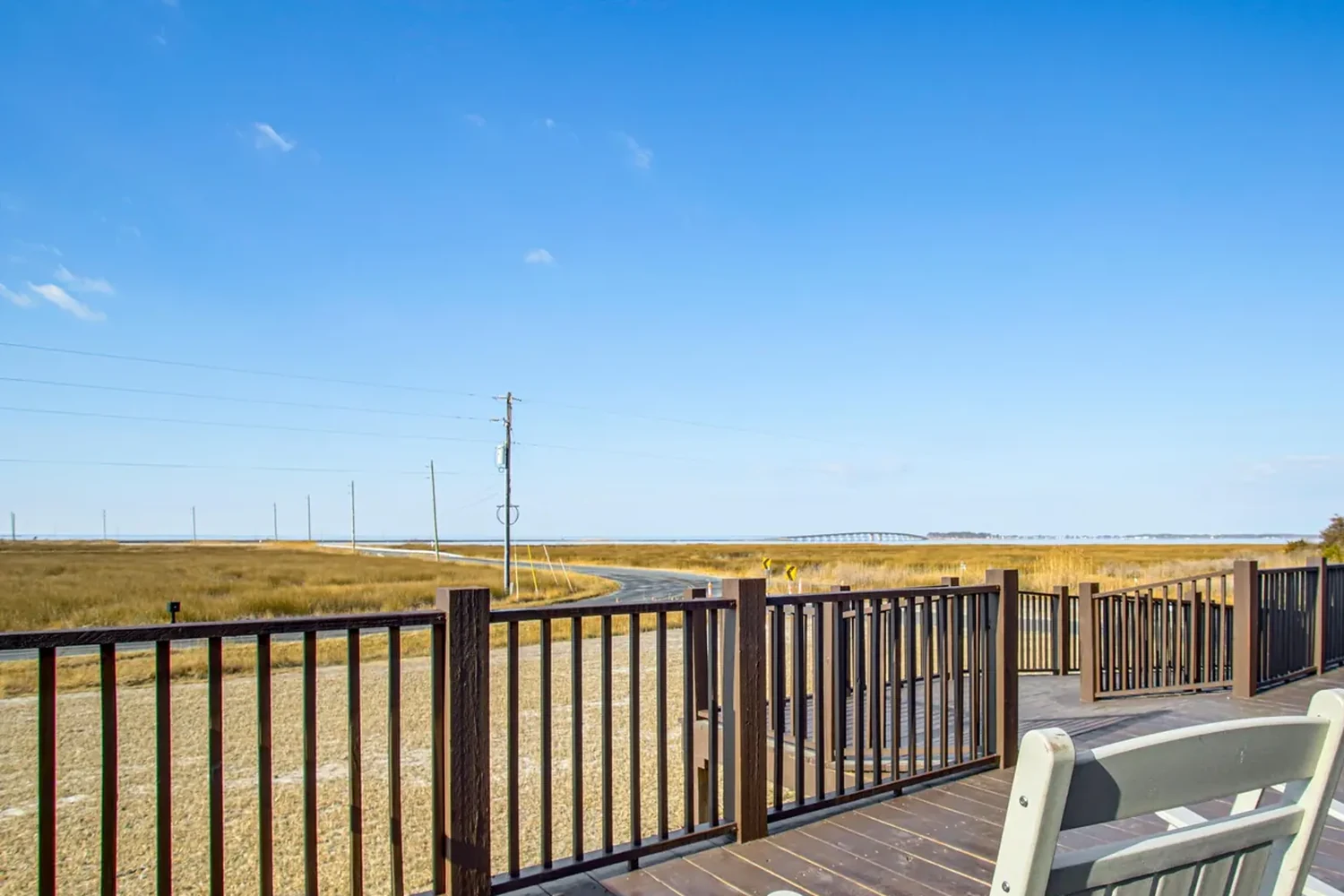 The front deck, and the reason nobody nips back to the office